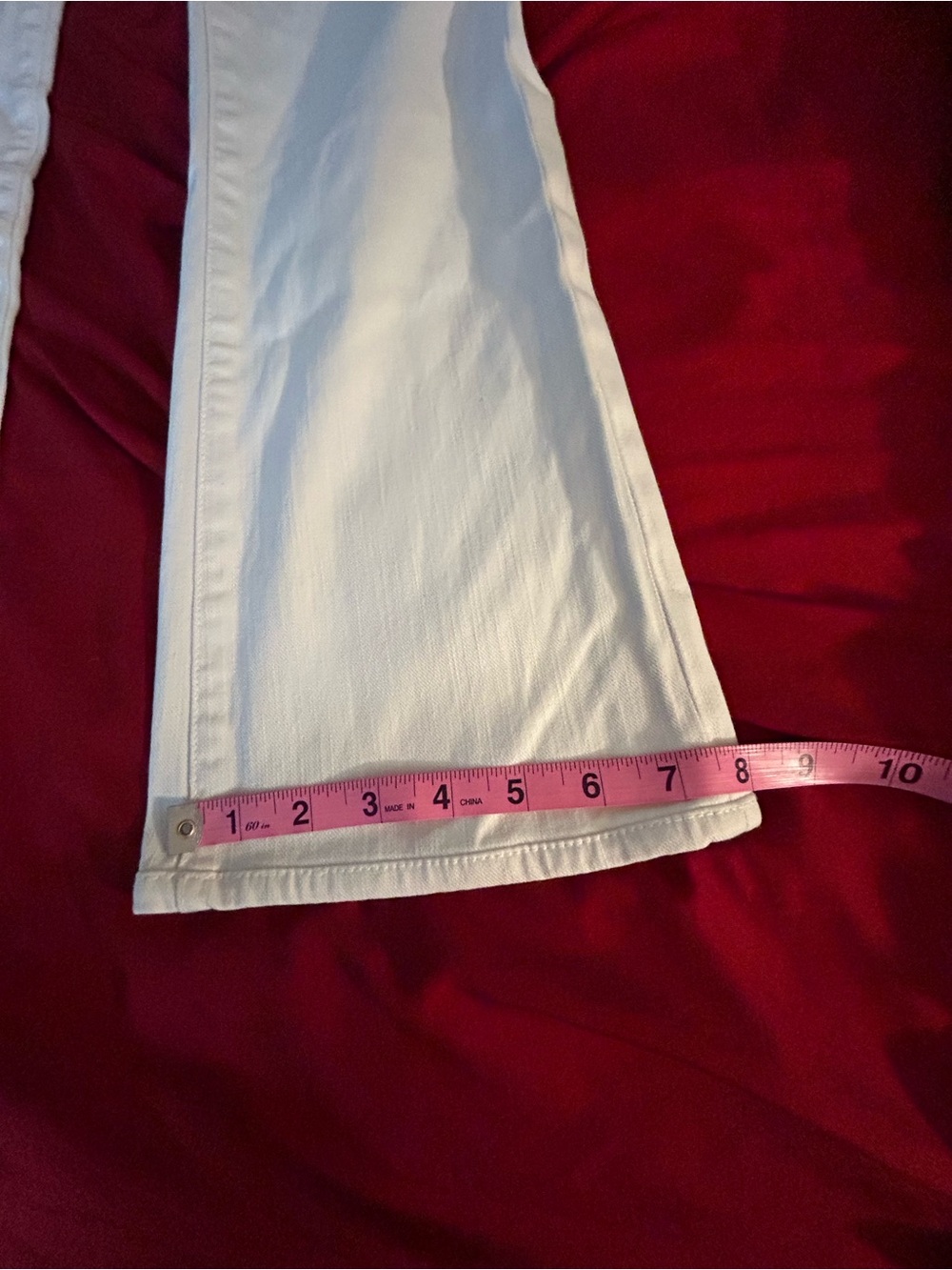 7 For All Mankind White Bootcut Jeans - Picture 13 of 13